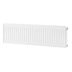 Flomasta Type 21 Double-Panel Plus Single Convector Radiator 300 x 1200mm White 3102BTU
