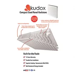 Kudox Premium Type 22 Double-Panel Double Convector Radiator 600 x 900mm White 5406BTU -Central Heating Radiators shop 68129 A5
