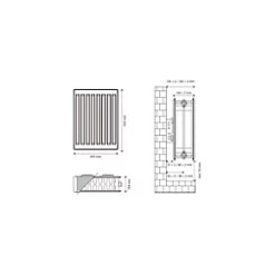 Flomasta Type 22 Double-Panel Double Convector Radiator 600 x 400mm White 2333BTU 10 Flomasta Type 22 Double-Panel Double Convector Radiator 600 x 400mm White 2333BTU -Central Heating Radiators shop 870XP A4