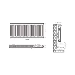 Flomasta Type 11 Single-Panel Single Convector Radiator 500 x 1200mm White 3327BTU 10 Flomasta Type 11 Single-Panel Single Convector Radiator 500 x 1200mm White 3327BTU -Central Heating Radiators shop 938XP A4